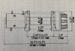 Hijslier 1200 kg 12V 18-25 mtr 8.1 mm kabel/touw draadloos, Ophalen of Verzenden, Nieuw