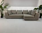 Minotti Hamilton Bank Stof Grijs Hoekbank Chroom, 250 tot 300 cm, Gebruikt, Hoekbank, Driepersoons