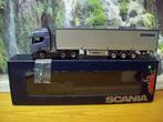 Tekno - Scania R 500  met Schuifzeilentrailer Scania in doos, Ophalen of Verzenden, Zo goed als nieuw, Bus of Vrachtwagen, Tekno