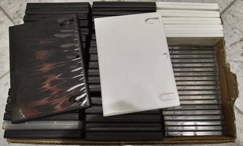 partijtje dvd dozen en cd dozen  wit,zwart,transparant ca 40, Computers en Software, Beschrijfbare discs, Nieuw, Dvd, Ophalen