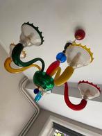 Vintage Murano glazen kroonluchter jaren 80, Ophalen of Verzenden, Glas