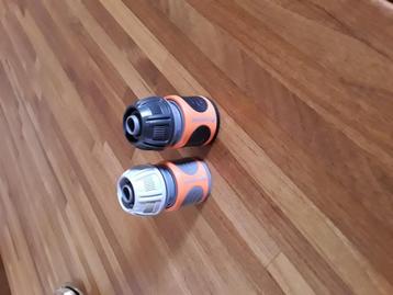 gardena koppelstukken waarvan 1 met waterstop beschikbaar voor biedingen