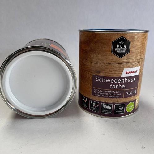 Toom Zweedse Buiten Lak Verf Zuiver Wit Zijdemat 750ml, Doe-het-zelf en Verbouw, Verf, Beits en Lak, Nieuw, Verf, Minder dan 5 liter