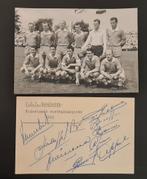 Oude voetbal elftal foto en kaart handtekeningen PSV 1963, Verzamelen, Sportartikelen en Voetbal, Ophalen of Verzenden, Gebruikt