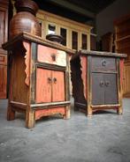 Authentieke Chinese nachtkastje | Oosters bijzettafel #1769, Antiek en Kunst, Antiek | Meubels | Kasten, Ophalen of Verzenden