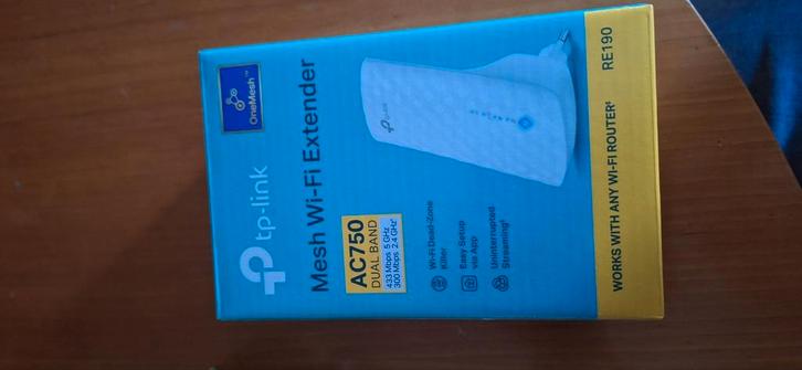TP-Link RE190 mesh wifi extender, Computers en Software, Netwerk switches, Zo goed als nieuw, Ophalen of Verzenden