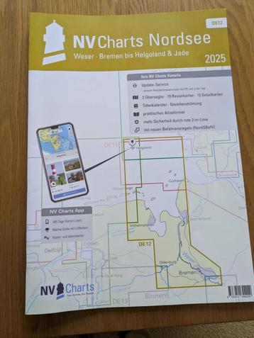 waterkaart NV Charts DE12 beschikbaar voor biedingen