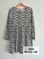 Zwart-wit gestreept jurkje van H&M Maat 122-128, Meisje, H&M, Ophalen of Verzenden, Zo goed als nieuw