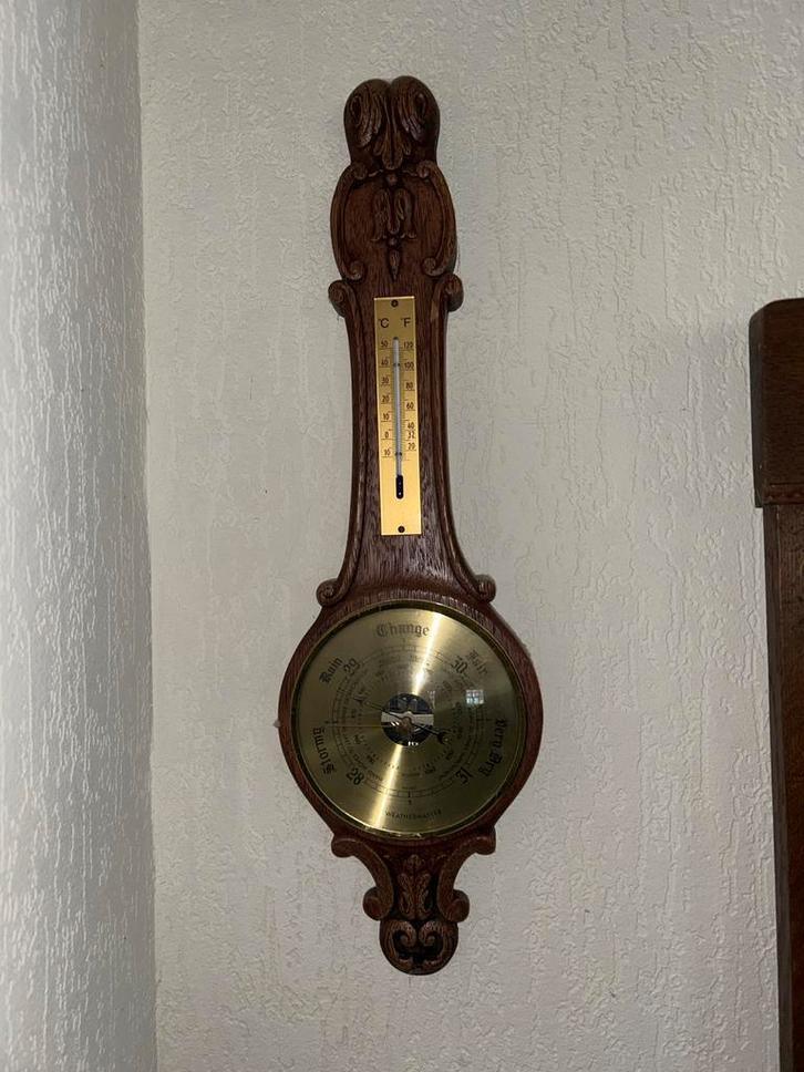 Antieke Barometer - Weathermaster, Audio, Tv en Foto, Weerstations en Barometers, Gebruikt, Barometer, Ophalen of Verzenden