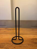 Zwarte metalen keukenrolhouder, Ophalen of Verzenden, Zo goed als nieuw