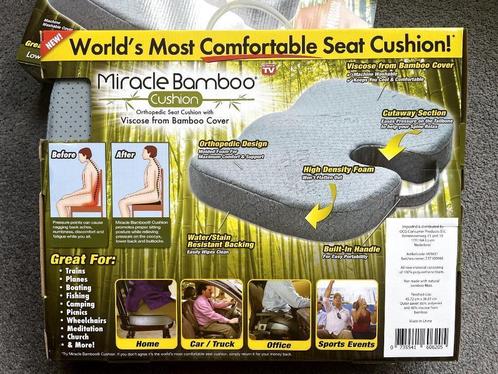 2 x Miracle Bamboo orthopedisch zitkussen  Nieuw in doos, Sport en Fitness, Gezondheidsproducten en Wellness, Nieuw, Overige typen