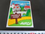sticker Omroep AVRO ontdek je plekje, Ophalen, Zo goed als nieuw, Bedrijf of Vereniging
