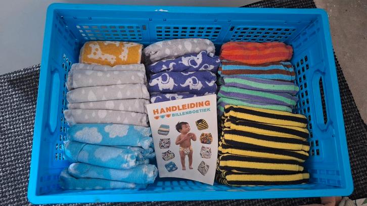 Wasbare luiers totbots Bamboozle size 2, complete set, Kinderen en Baby's, Babykleding | Overige, Gebruikt, Ophalen of Verzenden
