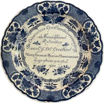 Wandbord Delft  de porceleyne fles 1923 - 40 cm beschikbaar voor biedingen