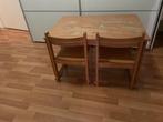 Gratis oudhollands houten kinderburo + 2 stoeltjes, Ophalen, Gebruikt, Tafel(s) en Stoel(en)