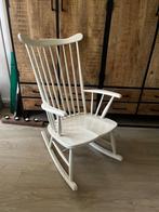Schommelstoel, Huis en Inrichting, Stoelen, Ophalen, Gebruikt, Wit, Eén