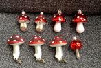 Kersthangers en clips Paddenstoel., Diversen, Kerst, Ophalen of Verzenden, Gebruikt