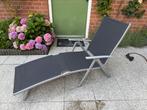 2 opklapbare ligstoelen met meerdere standen, Tuin en Terras, Ligbedden, Ophalen, Zo goed als nieuw, Aluminium