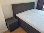 Kårlsson boxspring 180x210 antraciet incl nachtkastjes, Ophalen, Gebruikt, 210 cm, Tweepersoons
