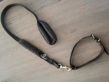 Tre Ponti Primo Powerlijn riem 100cm + lederen halsband leer beschikbaar voor biedingen