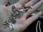 mooie massieve echt zilveren bedelarmband esprit 925 18,5 cm, Ophalen of Verzenden, Zo goed als nieuw, Met bedels of kralen, Zilver