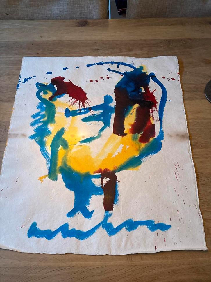 Kip van Anton Heijboer - Uniek Werk, Antiek en Kunst, Kunst | Schilderijen | Abstract, Ophalen of Verzenden