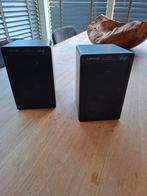 Lenco Hifi 880 Boekenplank Speakers - Aluminium Behuizing, Ophalen, Gebruikt, Front, Rear of Stereo speakers, Overige merken