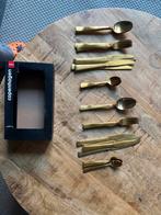 Gouden Bestekset - HEMA Copenhagen, Huis en Inrichting, Ophalen of Verzenden, Zo goed als nieuw, Rvs of Chroom, Vaatwasserbestendig