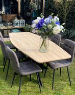 Nieuwe Deens Ovale Eettafel - Eiken Blad, Matrixpoot, Huis en Inrichting, Tafels | Eettafels, Ophalen, Deens, Eikenhout, 50 tot 100 cm