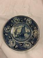 Société Ceramique wandbord met schip, Ophalen of Verzenden