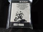 Suzuki GSX - R 600 Handleiding, Motoren, Handleidingen en Instructieboekjes, Verzenden, Suzuki