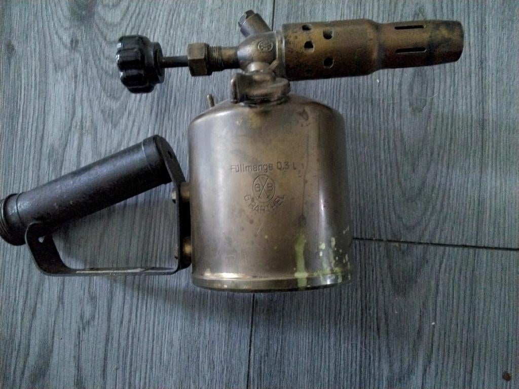 Antieke gasbrander, Antiek en Kunst, Ophalen of Verzenden