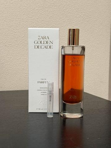Zara gold decade parfum libre dupe sample beschikbaar voor biedingen