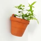 vintage HANG BLOEMPOT terracotta hangpot pot Urban Jungle, Gebruikt, Tuin, Rond, Ophalen of Verzenden