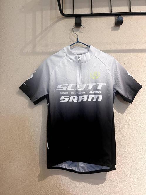 Scott Sram MTB Team shirt Nino Shurter 128, Fietsen en Brommers, Fietsaccessoires | Fietskleding, Zo goed als nieuw, Kinderen