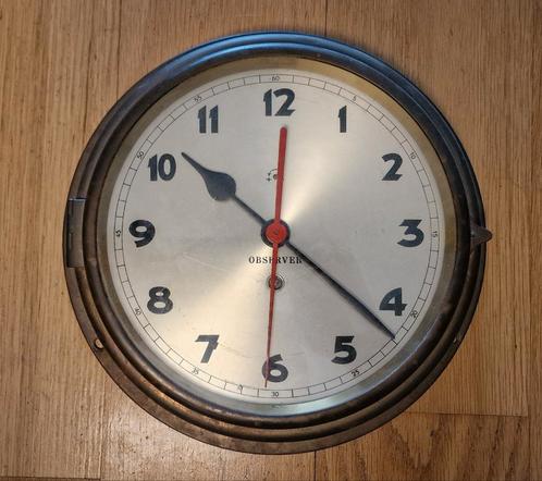 Prachtige oude Scheepsklok, OBSERVER, Watersport en Boten, Navigatiemiddelen en Scheepselektronica, Gebruikt, Overige typen, Ophalen of Verzenden