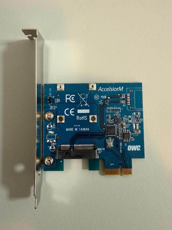 OWC Mercury Accelsior M PCIe naar mSATA SSD, Computers en Software, Harde schijven, Nieuw, Desktop, Ophalen of Verzenden