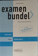 Examenbundel HAVO Wiskunde A 2021-2022, Ophalen, Zo goed als nieuw, HAVO, Wiskunde A