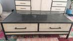 Te koop Pronto salontafel Mangohout en ijzer, Huis en Inrichting, Tafels | Salontafels, Ophalen, Gebruikt, 50 tot 100 cm, Metaal