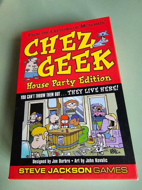 Munchkin Chez Geek House Party Edition - Nieuwstaat!, Hobby en Vrije tijd, Gezelschapsspellen | Bordspellen, Zo goed als nieuw