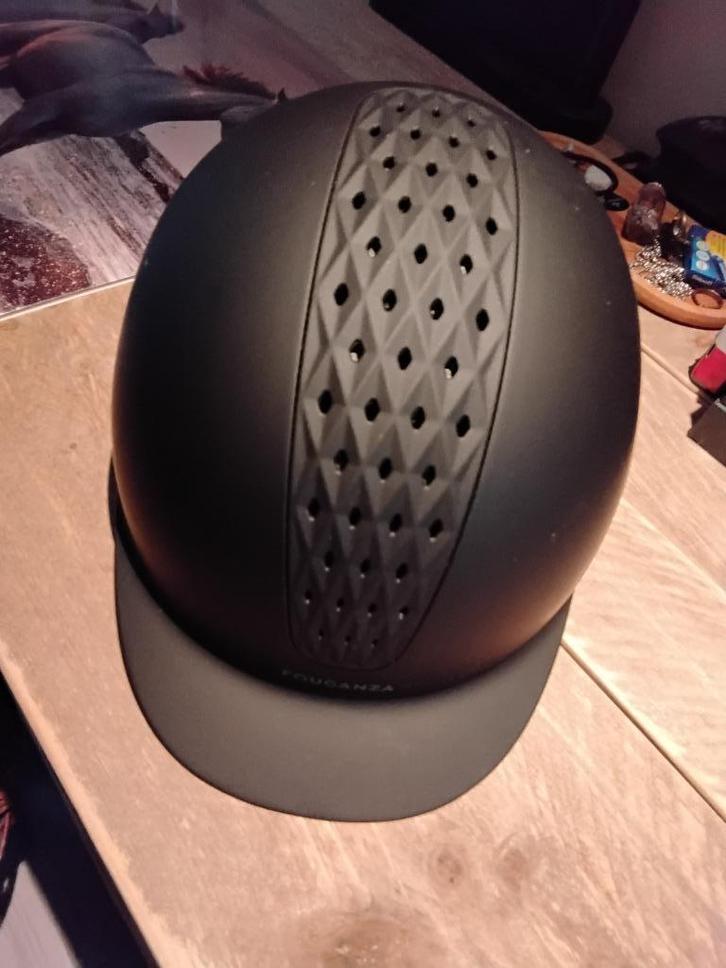 Paardrij cap fouganza, Dieren en Toebehoren, Paardrijkleding, Zo goed als nieuw, Dames, Heren, Cap, Recreatie, Ophalen of Verzenden