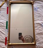 Vintage spiegel Messing? Brons? Goudkleur., Antiek en Kunst, Antiek | Spiegels, Ophalen of Verzenden, Rechthoekig, Minder dan 100 cm