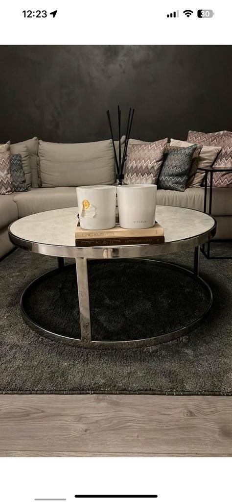 Echt marmeren eettafel en salontafel marmer, Huis en Inrichting, Complete inboedels, Ophalen of Verzenden