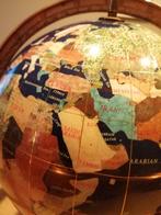 MOOIE LAPIS LAZULI GEMSTONE EDELSTENEN GLOBE + KOMPAS 30X33, Gebruikt, Lapis lazuli, Ophalen of Verzenden, Interactief