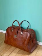 Vintage Weekendtas Bruin Vegan Leer Skai, 40 tot 60 cm, Gebruikt, Bruin, Minder dan 35 cm