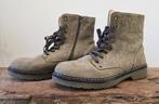 Bullboxer suede enkellaarsjes groen/grijs met print maat 41, Ophalen of Verzenden, Zo goed als nieuw, Grijs, Bullboxer