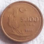TURKIJE.: 5000 lira 1997 KM 1029.1, Verzenden, Overige landen, Losse munt