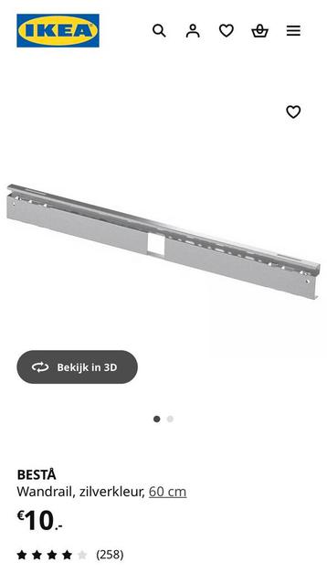 2x ophangsysteem en 1x scharnieren Besta beschikbaar voor biedingen