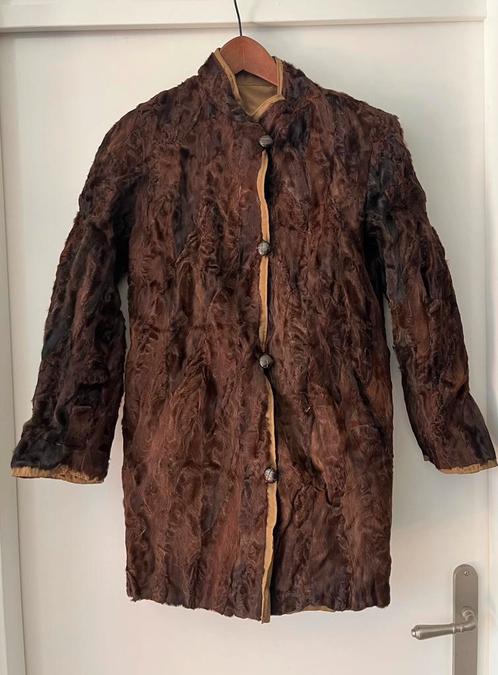 Mooie voering uit lamsbont / swakara XS - S, Kleding | Dames, Jassen | Winter, Gedragen, Maat 34 (XS) of kleiner, Bruin, Verzenden