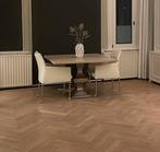 Eiken tafel vierkant klassiek 120x120 (1 van 4), Huis en Inrichting, Tafels | Eettafels, Ophalen, Gebruikt, Klassiek, Vier personen